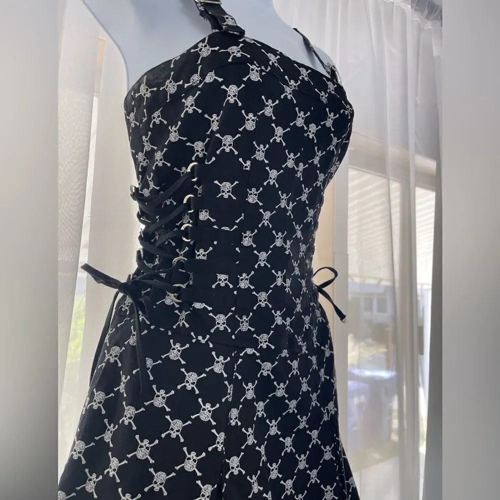 Tripp Skull and Cross Bones Print Dress - Picture 3 of 9